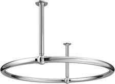 Ceiling Mount - Silver Round