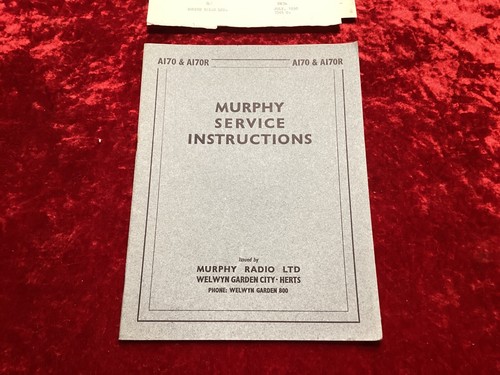 Murphy service manual - service,