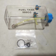 300-1600CC More Transparent Plastic RC Fuel Tank with CNC Alu Cover for Nitro an