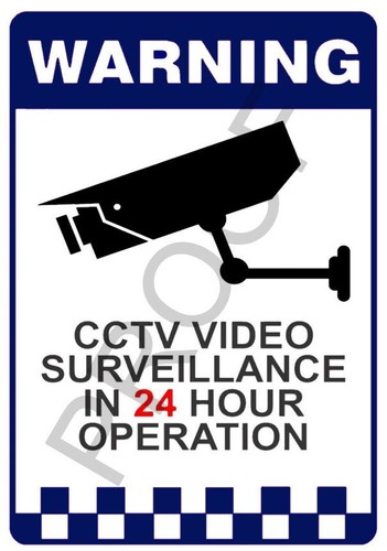 Warning cctv surveillance - warning,