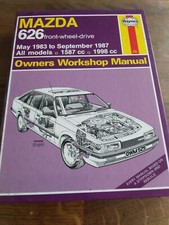 Haynes Manual 929 For MAZDA 626 front wheel drive May 1983 - Sept 1987