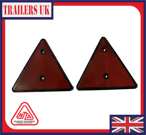 Red triangle reflectors for - triangle,