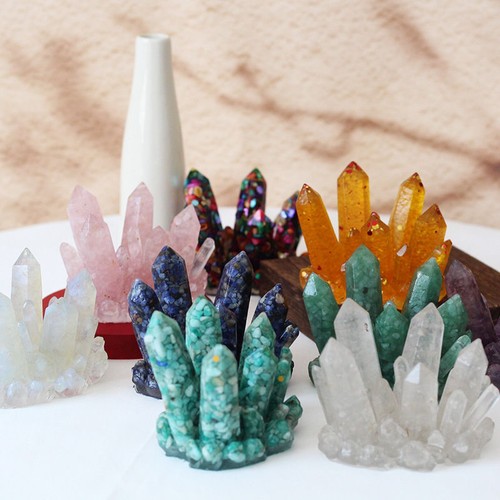 Natural quartz crystal cluster - crystal,