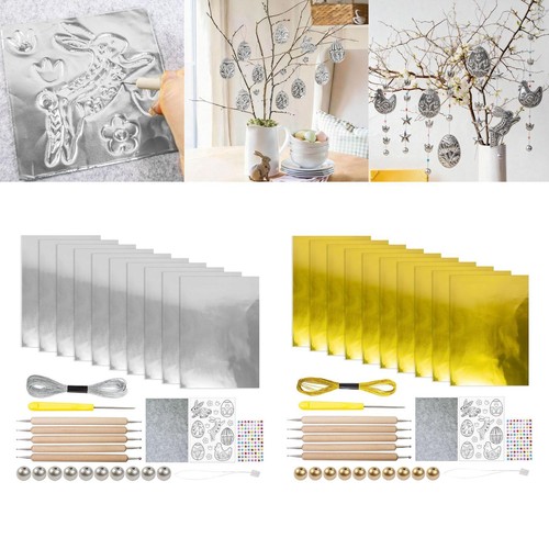 Embossed foil art set metal - set,