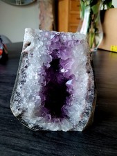 Natural Amethyst Druze Geode Quartz Crystal Cluster 1.3Kg R77 13x11cm XL