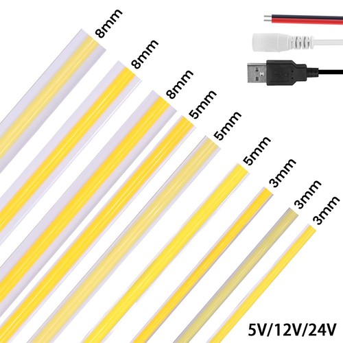 12v 24v cob led strip - 5v,