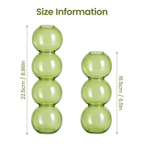 Pack bubble shaped glass - 2‑pack,