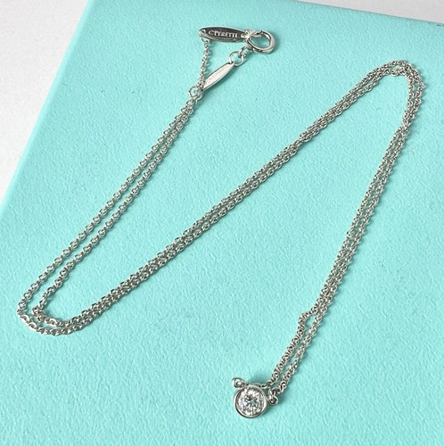 Tiffany necklace 0 17ct - tiffany, 0.17ct