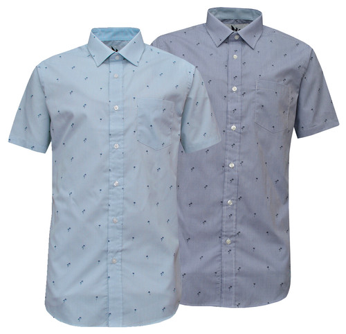Short sleeve shirts striped - short,