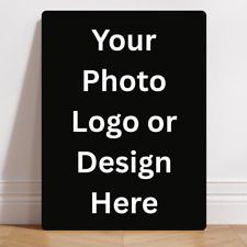 Personalised Aluminium Metal Sign Logo Name Photo Upload Picture Poster Gift