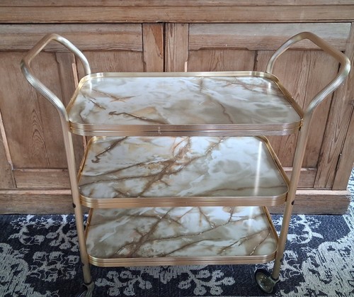 Tea trolley tier gold - tier,