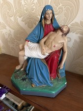 Plaster Painted Pieta- Mary
