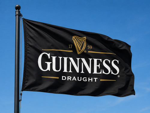 Guinness draught beer flag - draught,