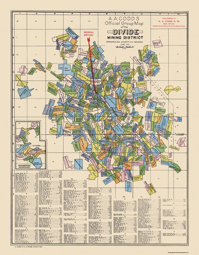 Historic mine map - mine,