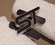 Black & Chrome ST grill badge