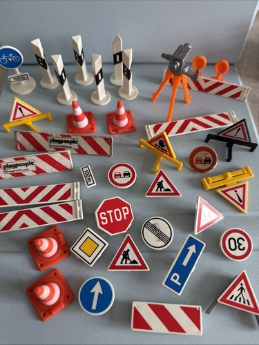 Playmobil road signs traffic - road,