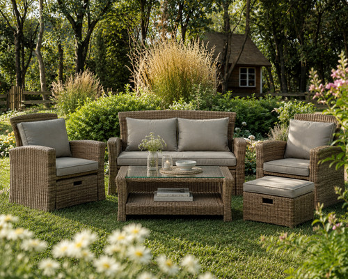 Garden sofa set - set, rattan