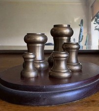 Vintage Brass Scale Weights