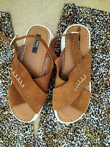 New brown suede upper - new,