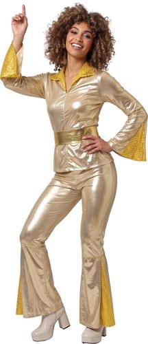 Ladies 70s gold - gold, disco