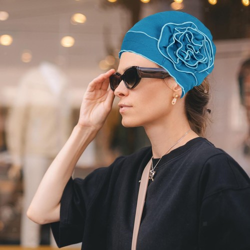 Floral turban hat soft - floral,