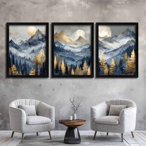 Mountain wall art set 3 - wall,