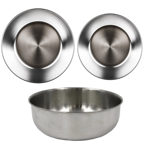 Stainless steel plates bowls - &,