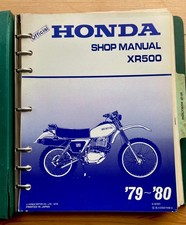 HONDA SHOP MANUAL  XR500