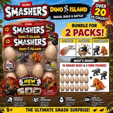 2x ZURU Smashers Dino Island