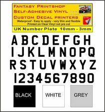 UK VEHICLE NUMBERS PLATES