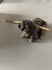 Frith Sculpture Scottish Highland Bull Sitting Bronze Veronica Ballan VB001 O