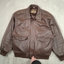 Orvis Leather Jacket Mens XL