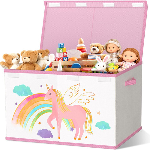 Toy storage box with lids - with,