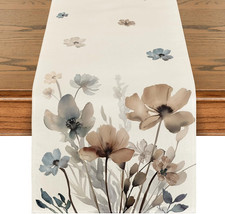 Brown Poppy Floral Leaves