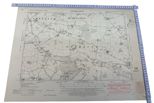 Vintage map suffolk - vintage, os