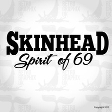 Skinhead Sticker Decal 200mm