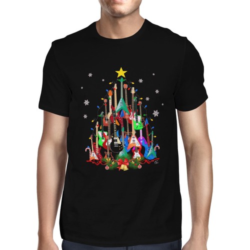 1tee mens guitar tree - 1tee,