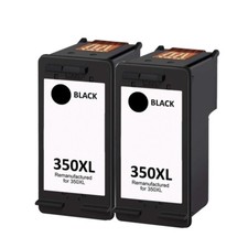 2 Black Ink Cartridge 350XL Fit for HP Deskjet D4200 D4260 D4263