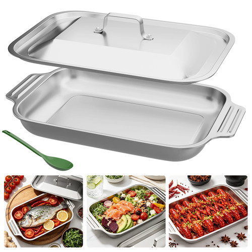 Stainless steel baking tray - stainless,