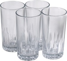 Clear Tall Drinking Glass