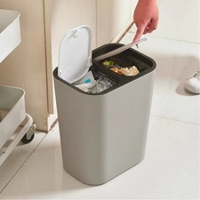 15L Kitchen Rubbish Bin Double