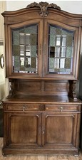 Antique French Walnut Cupboard / Cabinet .