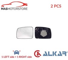 REAR VIEW MIRROR GLASS PAIR LHD ONLY ALKAR 6432029 2PCS A NEW OE REPLACEMENT