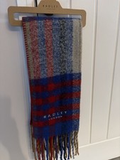 Radley Fluffy Red Check Scarf