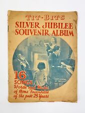 1935 Tit-Bits Silver Jubilee Songbook – 16 British Songs + Vintage Ad Insert