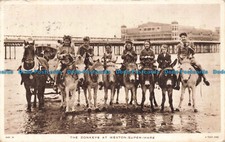 R668328 The Donkeys at Weston Super Mare. Tuck. 1955