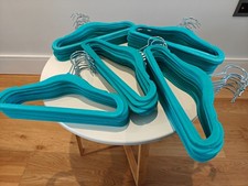 55 Amazon Basics Children's Velvet Non-Slip Hangers for Baby Toddler and Kids