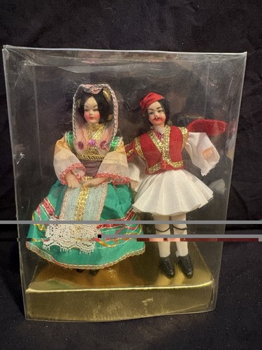 Vintage greek costume dolls - greek,