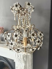Antique 3 Light Glass chandelier