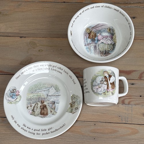 Wedgwood beatrix potter pc - beatrix, 3-pc
